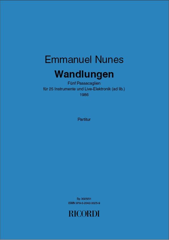 Wandlungen - 5 Passacaglien